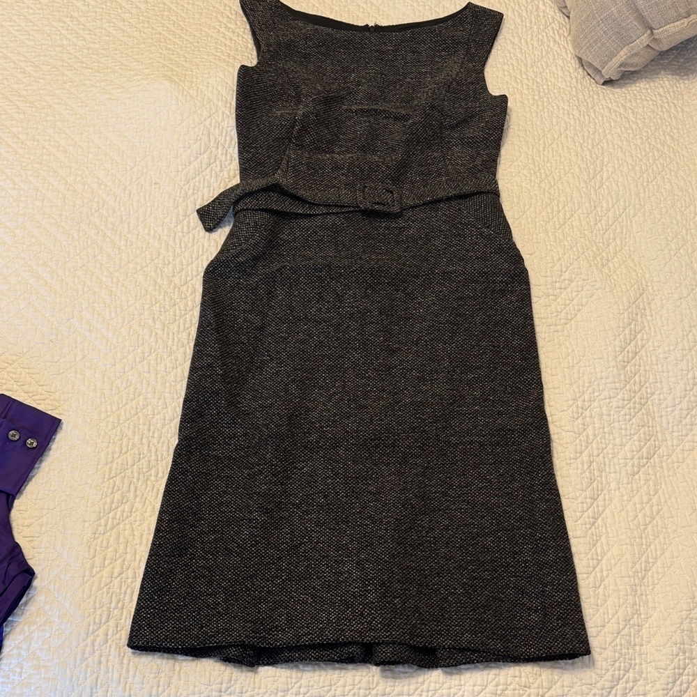 Zara Charcoal Sleeveless Midi Dress